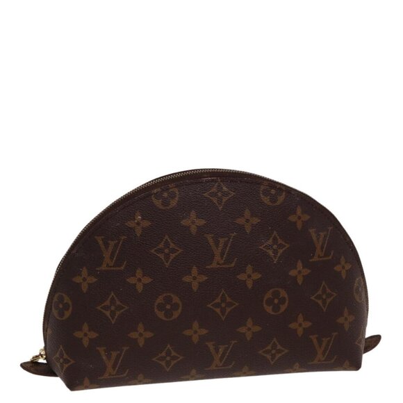 LOUIS VUITTON Monogram Trousse Demi Ronde Cosmetic Pouch - Picture 1 of 16